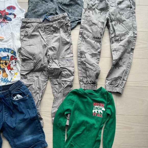 Set of 7 Lot Boy's Pants Tops Shorts Various Size 6 - Picture 2 of 3